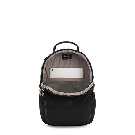 Kipling Seoul Small Tablet Backpacks Black Noir | AU 1617LI